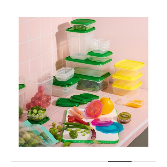 IKEA Food container, set of 17, clear/green - Picture 8 of 10